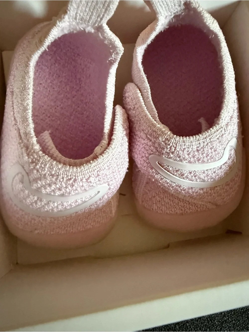 Nike NEW Swoosh 1 3C Slip-On Knit Sneakers in Pearl pink Rose